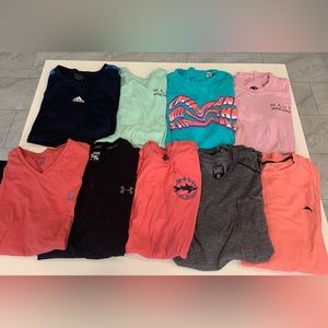 Nine short sleeve T-shirts